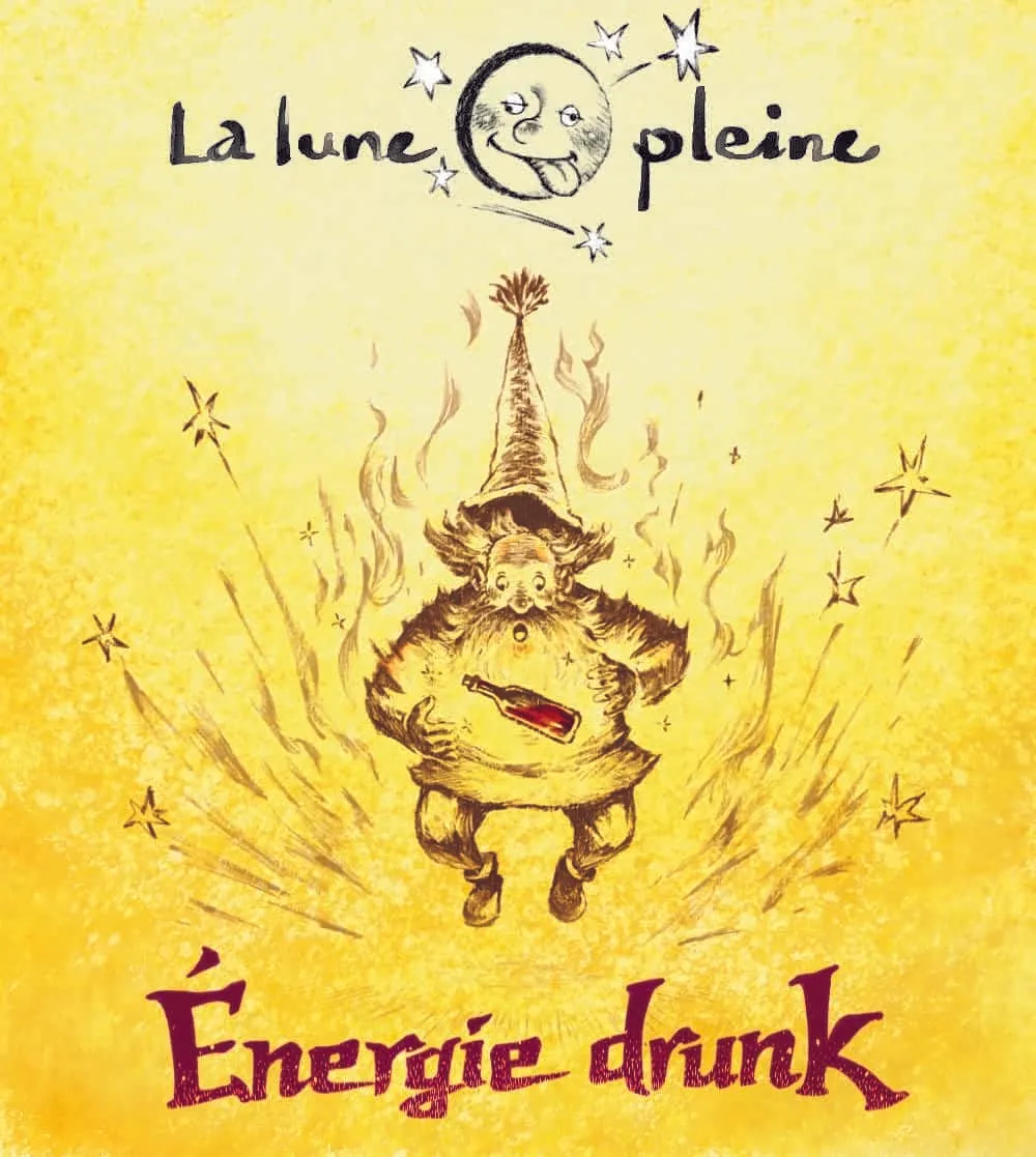 Bouteille de Énergie Drunk 2022 — rouge nature, Domaine La Lune Pleine, Drôme