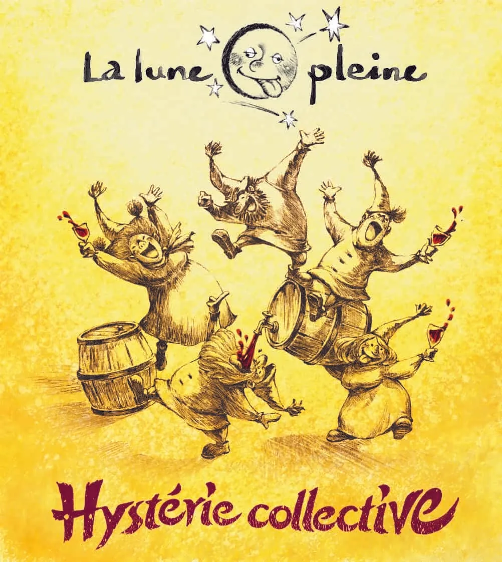 Bouteille de Hystérie collective 2022 — rouge nature, Domaine La Lune Pleine, Drôme